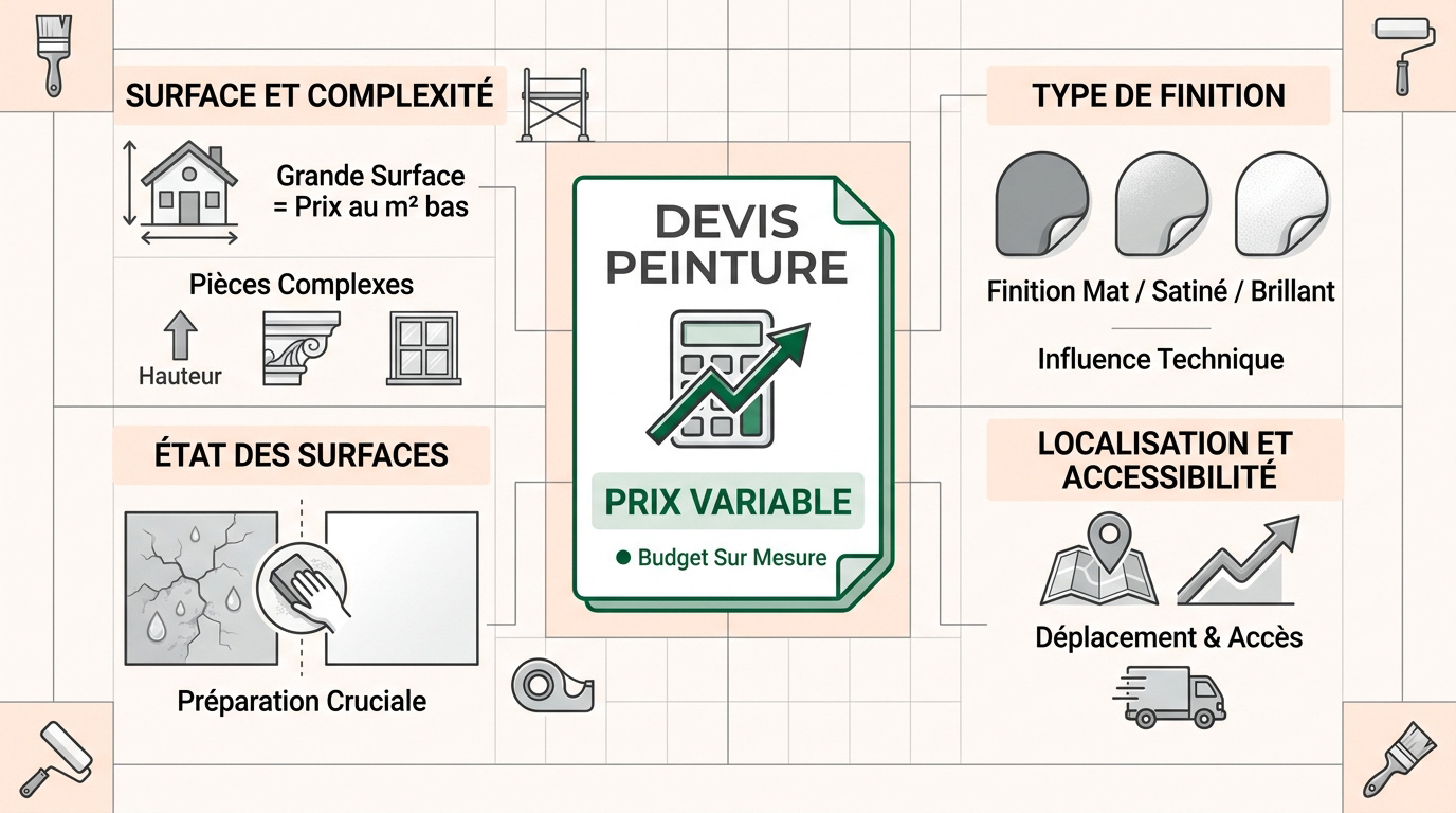 Analyse des coûts d'un projet de peinture intérieure et extérieure