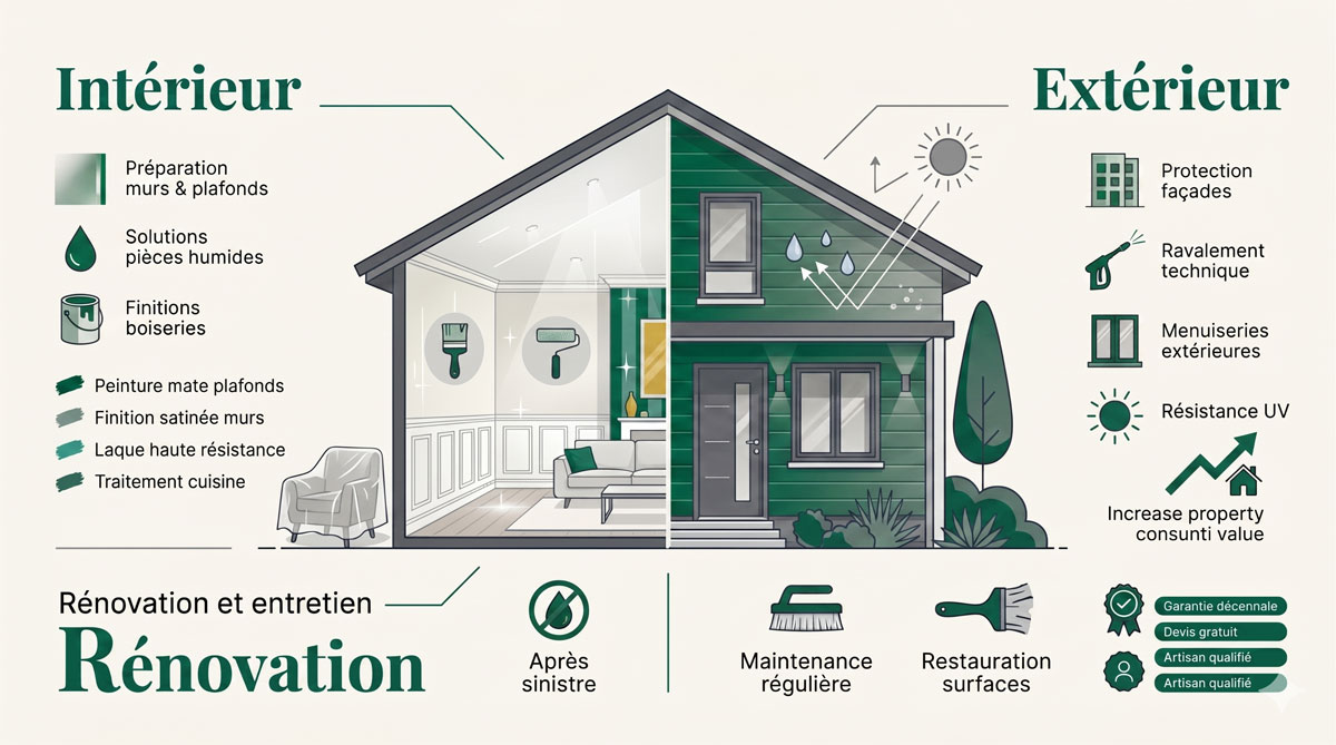 services de peinture interieure et