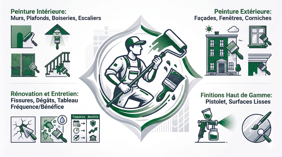 services proposes par nos peintres professionnels