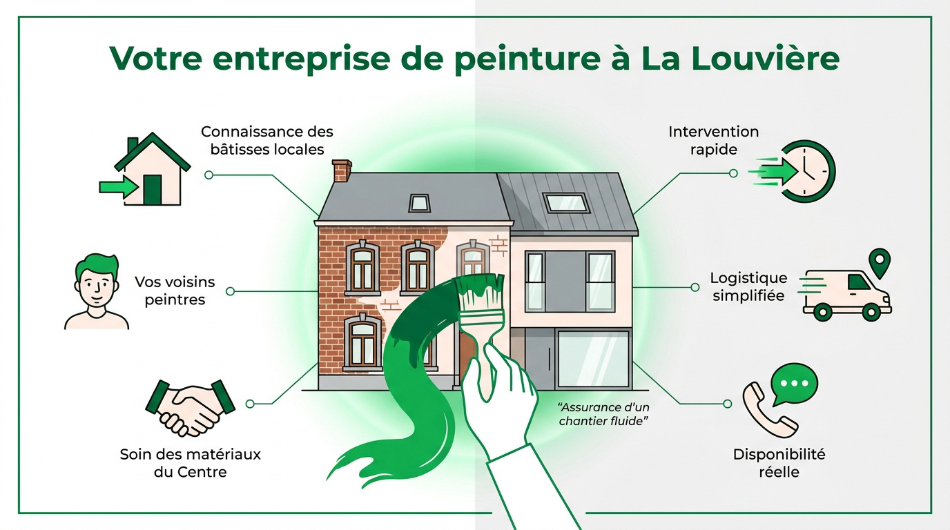 Entreprise de peinture Pinzini Décor à La Louvière